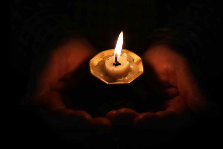 burning candle